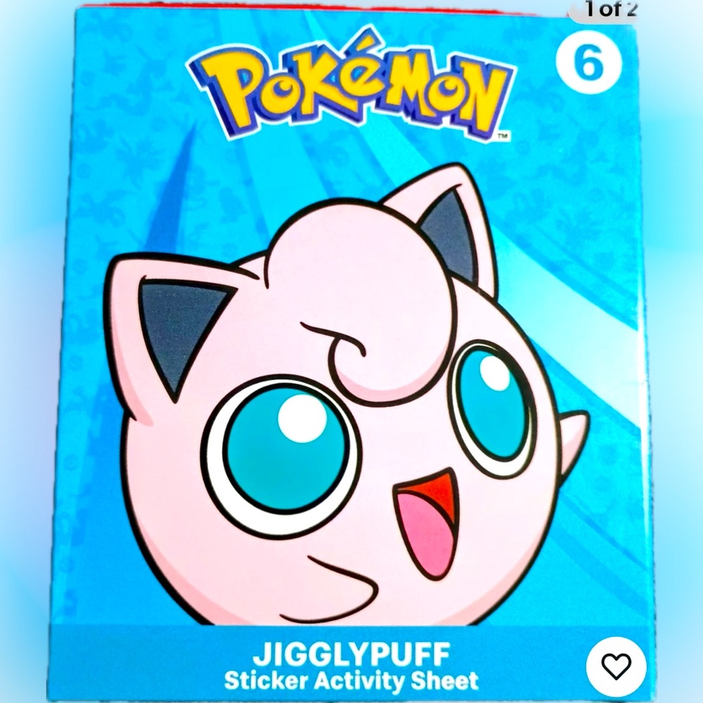 POKÉMON JIGGLYPUFF 2025 MCDONALDS #6 COLLECTIBLE w CARDS SEALED STICKER ACTIVITY